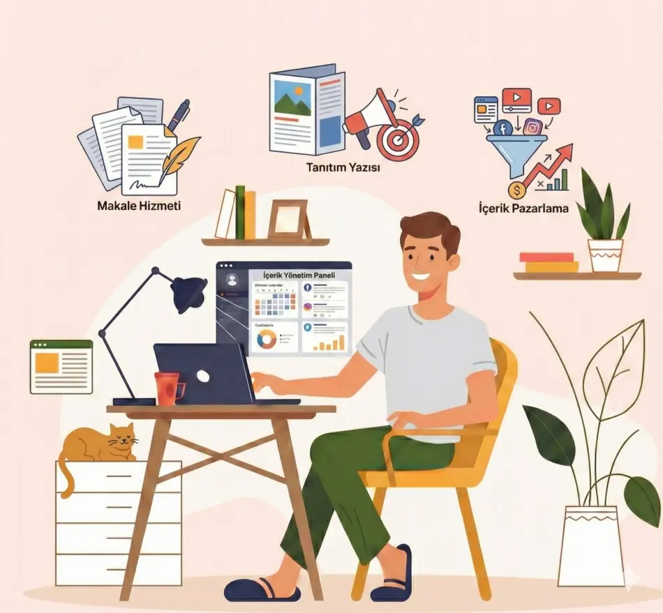 Kurumsal blog yönetimi için makale hizmeti veren ve tanıtım yazısı yazan profesyonel içerik yazarı.